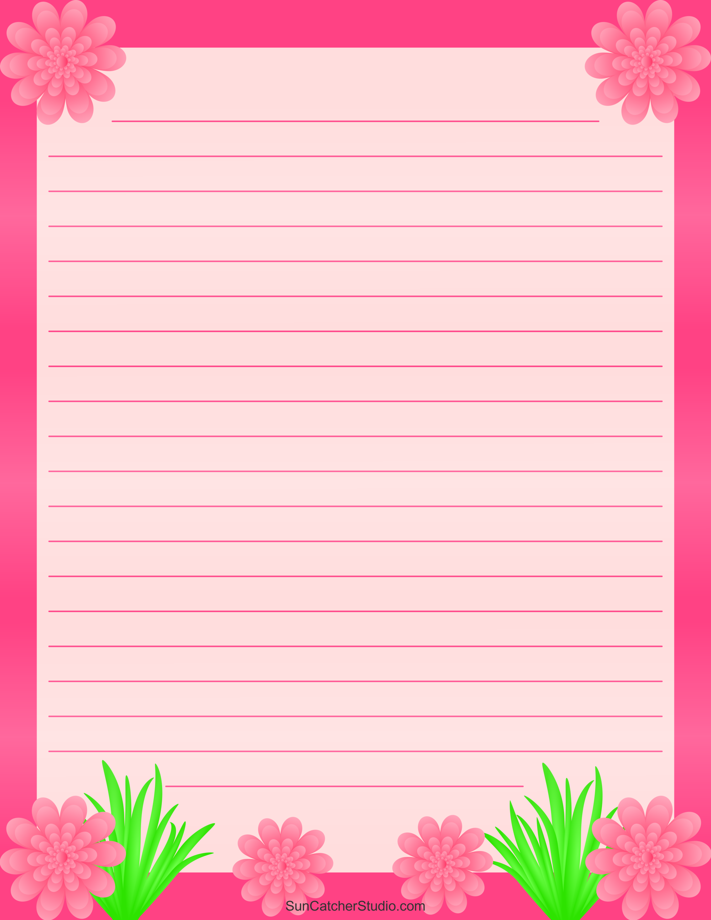 Free Printable Stationery and Lined Letter Writing Paper – DIY Projects,  Patterns, Monograms, Designs, Templates